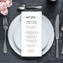 Search for fancy wedding menus Calligraphy