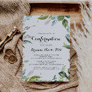 Search for white flowers confirmation invitations For her