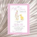 Search for pink gingham baby shower invitations Watercolor