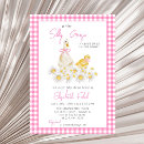 Search for pink gingham baby shower invitations Watercolor