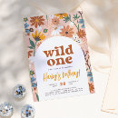 Search for boho wild one birthday invitations Wildflower