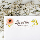 Search for wildflower wedding return address labels Rustic