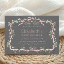Recherche de rose et gris invitations Future maman