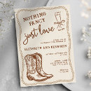 Search for cowgirl wedding invitations Nothing fancy just love