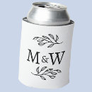 Recherche de mariage canettes rafraîchisseurs Monogramme
