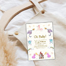 Search for dragons and unicorns invitations Once upon a time