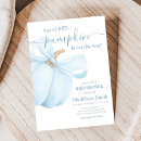 Search for little pumpkin baby boy shower invitations Fall