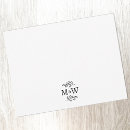 Search for couples monogram note cards Typography