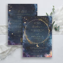 Search for midnight blue wedding invitations Written in the stars