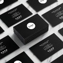 Search for circle logo business cards Professional black