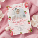 Search for strawberries birthday invitations For her