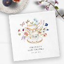 Search for tea party napkins Watercolor floral