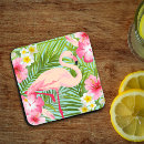 Search for pink flamingo coasters Tropical