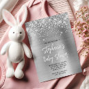 Search for glam baby shower invitations Sparkly