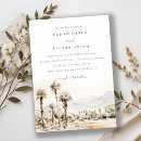 Search for palm springs wedding invitations Watercolor