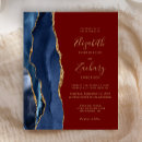 Search for burgundy and navy blue invitations Modern