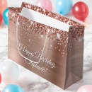 Search for rose gold gift bags Sparkle