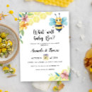 Search for bee 4x6 invitations Watercolor