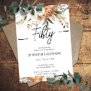 Search for fancy 50th birthday invitations Floral