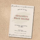 Search for music invitations Recital