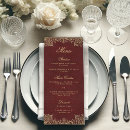Search for gold border wedding menus Calligraphy