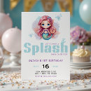 Search for lets make a splash invitations Girl