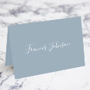 Search for blue and white place cards Calligraphy