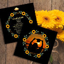 Search for cap square invitations Black and gold