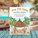 Search for couples shower luau invitations Tiki