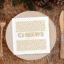 Search for cheers napkins Typography