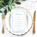 Search for cute wedding menus Summer