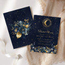 Search for moon and stars bridal shower invitations Midnight sky