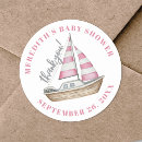 Search for sailboat watercolor stickers Baby on board