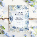 Recherche de blue bridal shower invitations Amour en fleurs