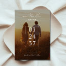Search for inexpensive save date invitations Full bleed photo