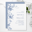 Search for baroque invitations Dusty blue