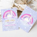 Search for cute unicorn birthday invitations Stars