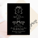 Search for black and cream wedding invitations For her