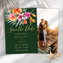 Search for pink and orange wedding save the dates Bright colours