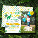Recherche de dino 1ans anniversaire invitations Dinosaures mignons