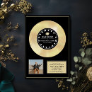 Search for gold record invitations Black