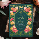 Search for dark teal wedding invitations Floral