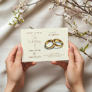 Search for gold ring wedding invitations Simple