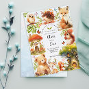 Search for enchanted forest birthday invitations Owl