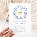 Search for purple confirmation invitations Gold cross