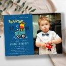 Search for yellow tractor party invitations Cute