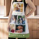 Recherche de vert et blanc tabliers Collage photo