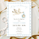 Search for stork delivery baby shower invitations Watercolor