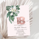 Search for magnolia birthday invitations Tropical
