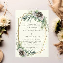 Search for pine cones wedding invitations Winter